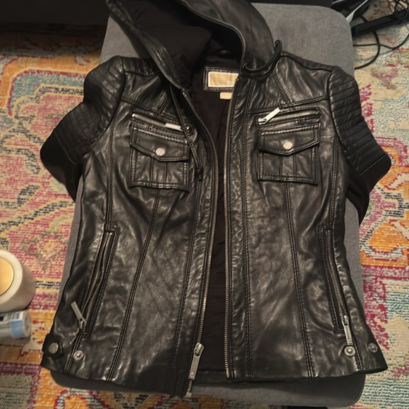 Michael Kors 100% Leather Jacket - Picture 2 of 4